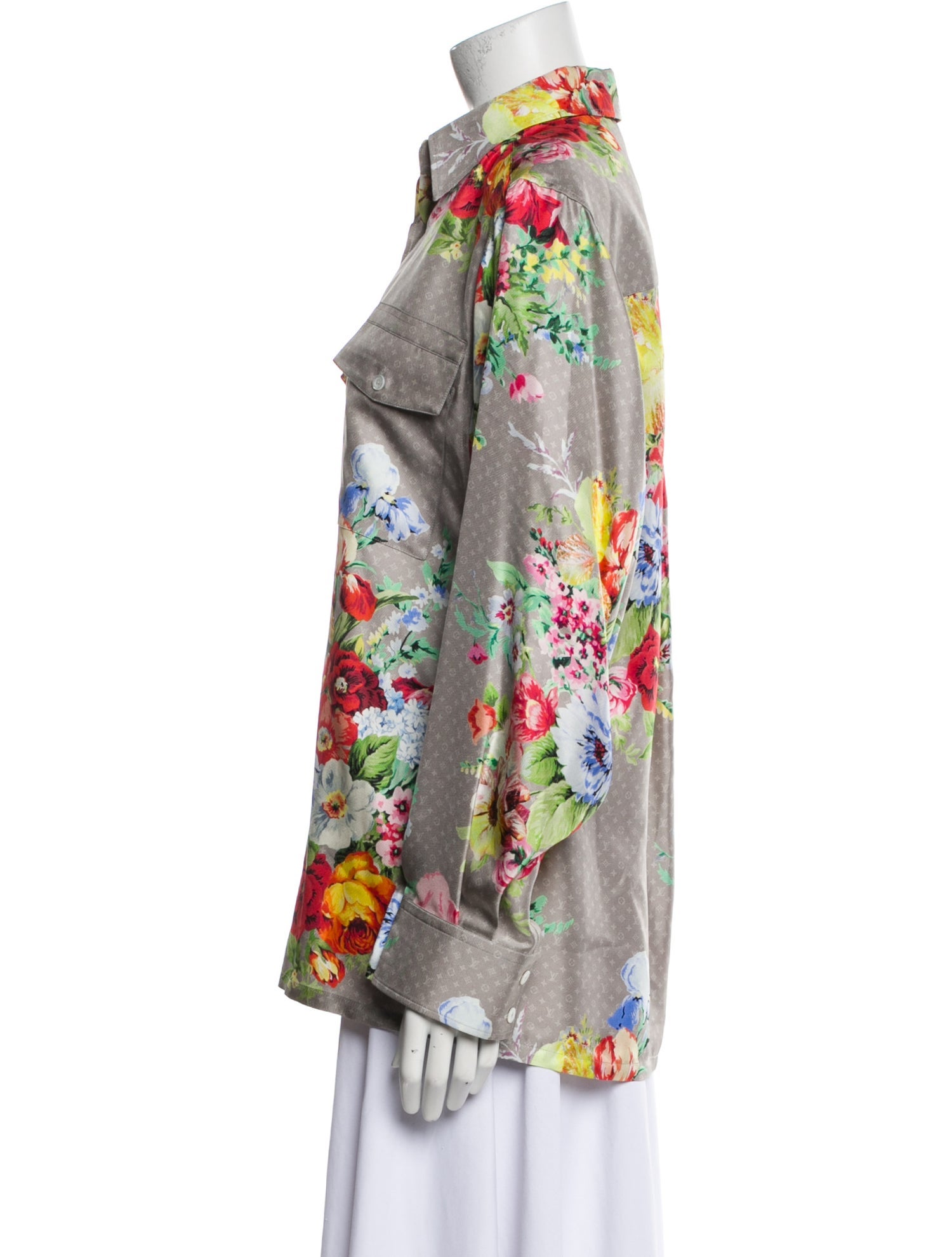 Louis Vuitton 2022 Silk Button-Up Top